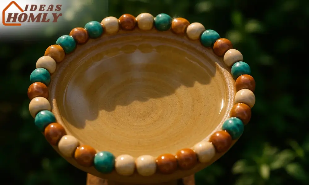 Beaded Rim Bird Bath