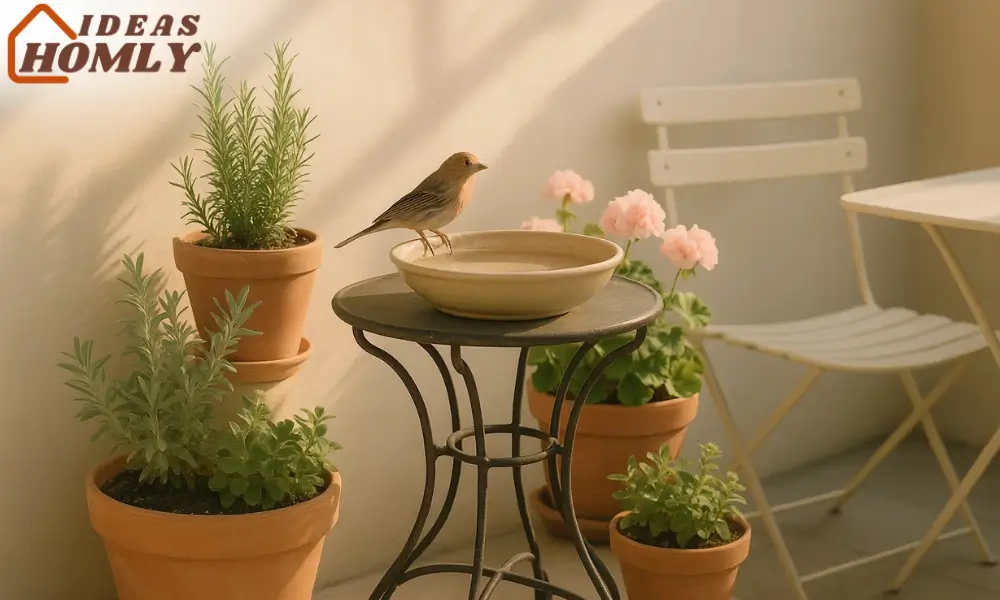 Bistro Table Bird Bath
