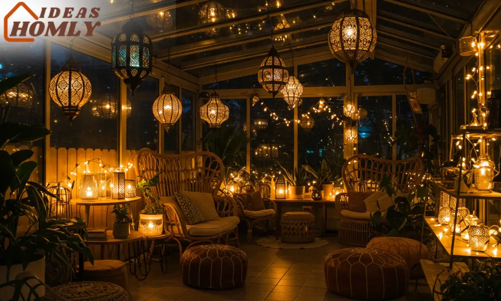 Boho Lanterns & String Lights