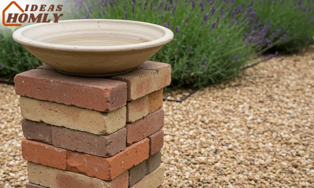 Brick Paver Base Bird Bath