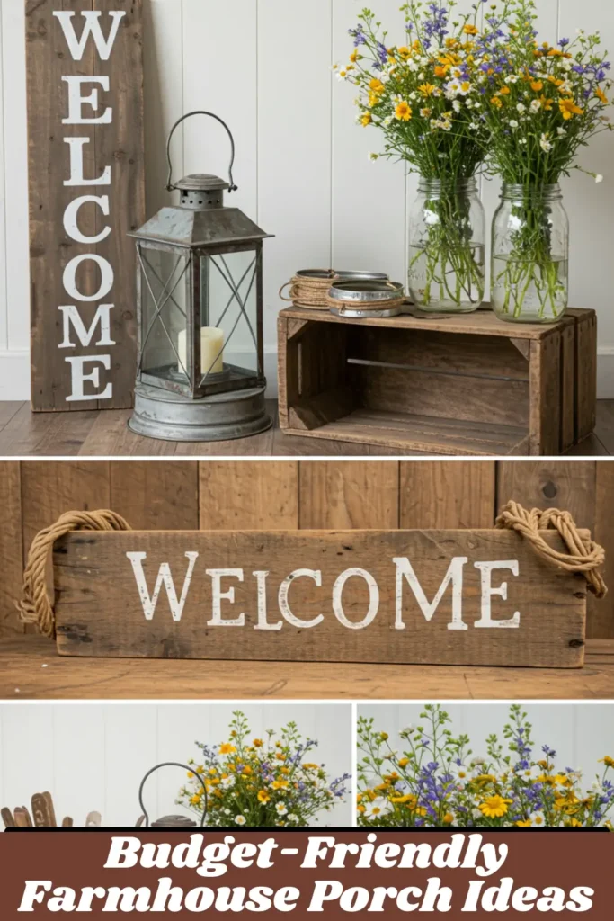 Budget-Friendly Farmhouse Porch Ideas