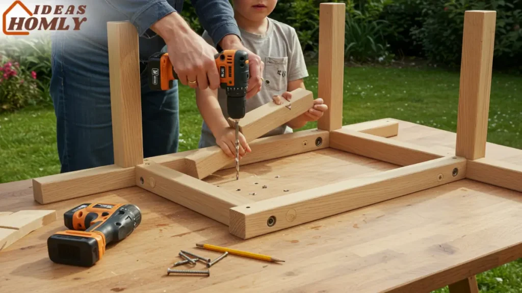 Building the Frame and Legs For a Mud Kitchen