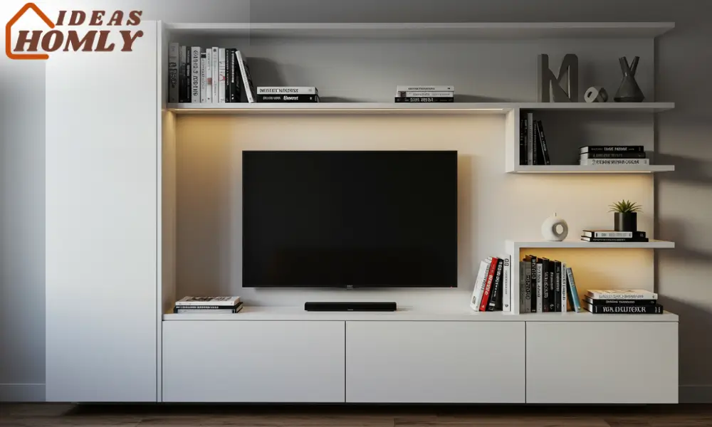 Built-In Entertainment Unit In Sunroom