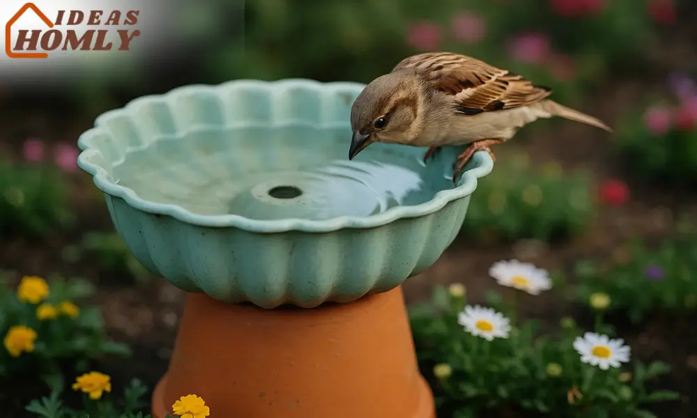 Bundt Pan Bird Bath