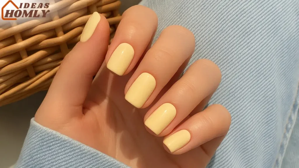 Butter Yellow Nails