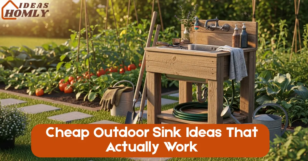 Cheap Outdoor Sink Ideas That Actually Work