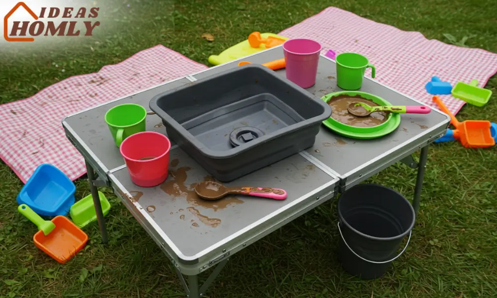 Collapsible Camping Sink Setup