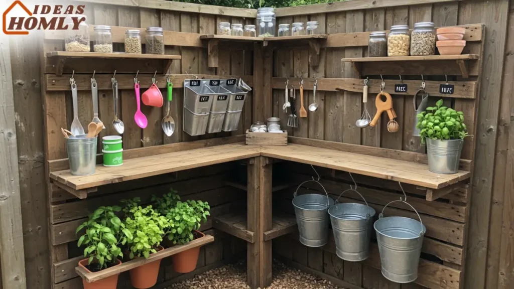 Corner & Vertical Mud Kitchen