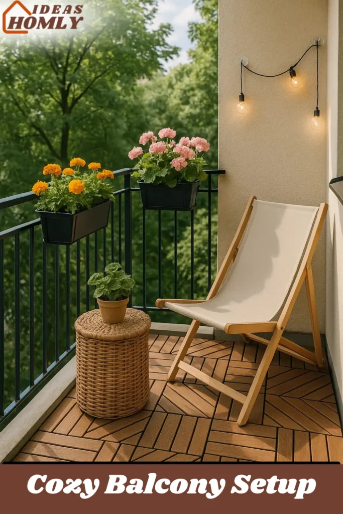 Cozy Balcony Setup For Porch Decor