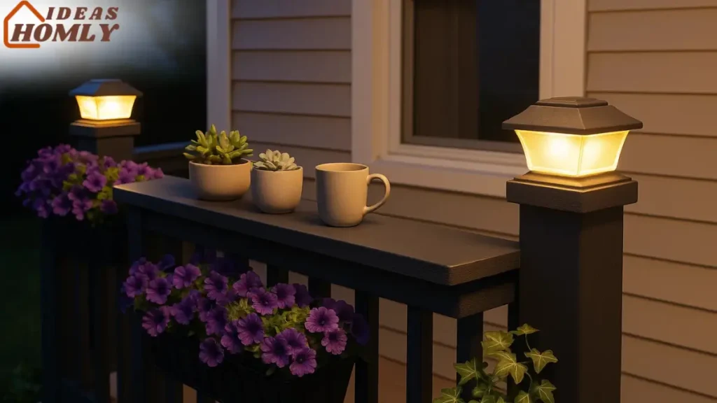 Cozy Illuminated Porch Railing