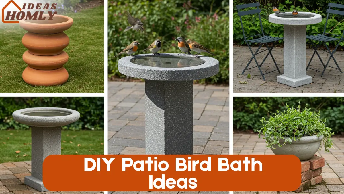 DIY Patio Bird Bath Ideas