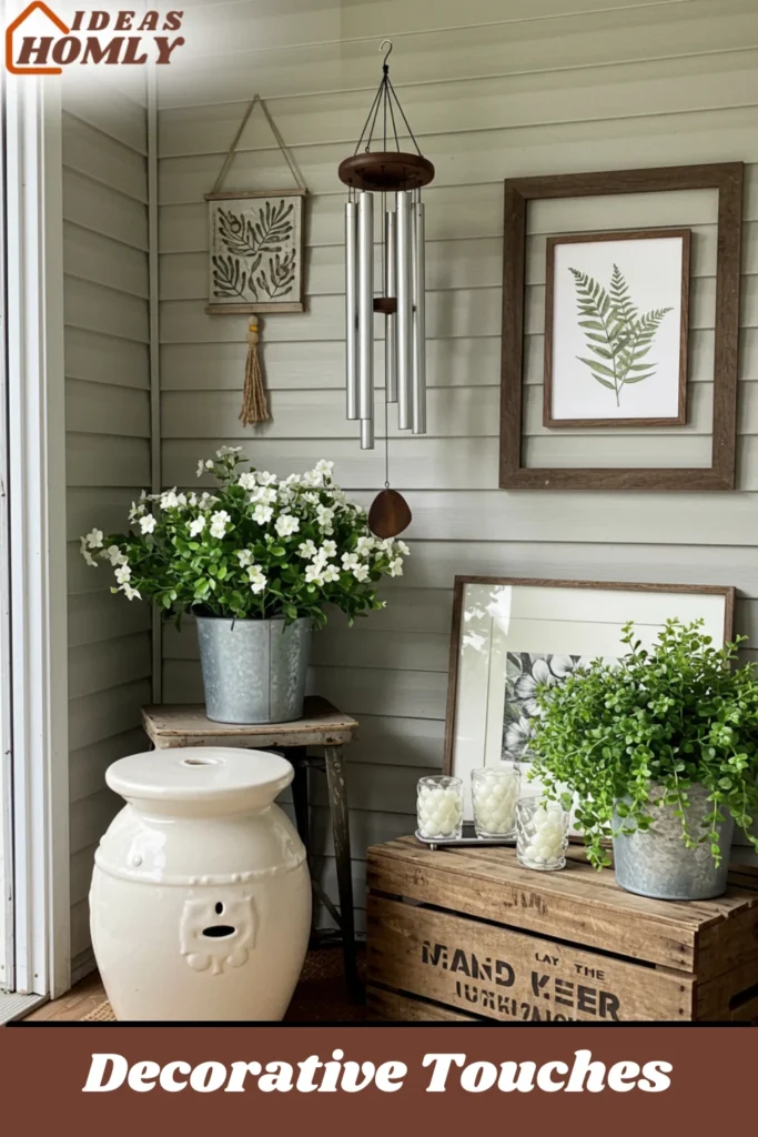 Decorative Touches For Personal Comforts & Cozy Porch Decor