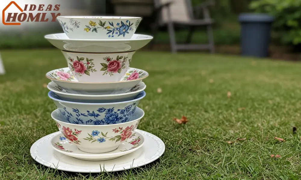 Dollar Store Dish Tower