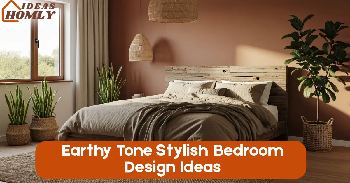 Earthy Tone Stylish Bedroom Design Ideas
