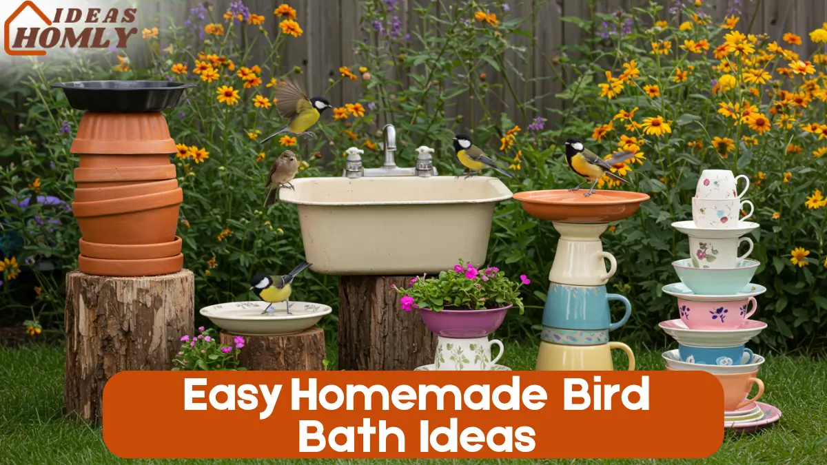 Easy Homemade Bird Bath Ideas