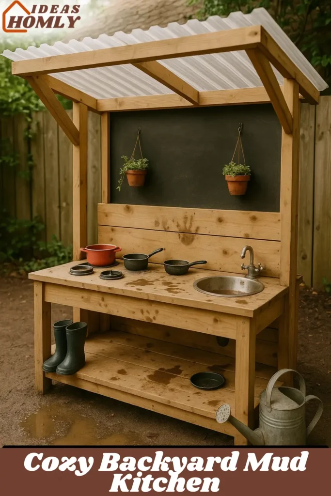 Enclosed Mud Kitchen (with Roof or Shade)