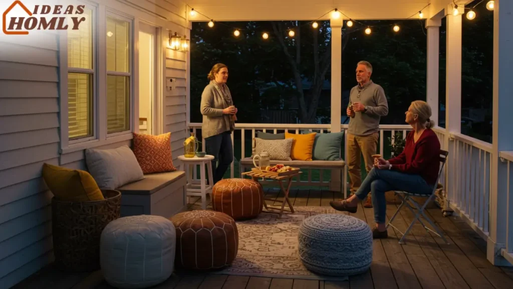 Extra Seating for Entertaining In Porch