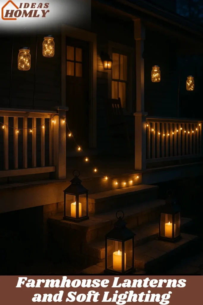 Farmhouse Lanterns and Soft Lighting