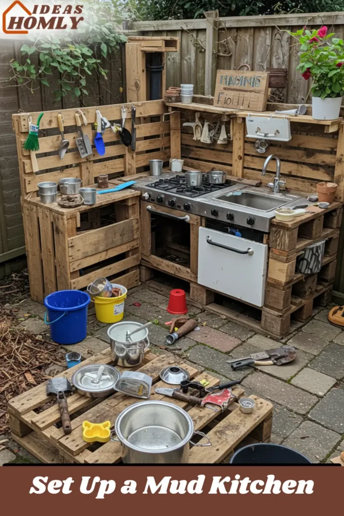 How to Set Up a Mud Kitchen For Your Kids