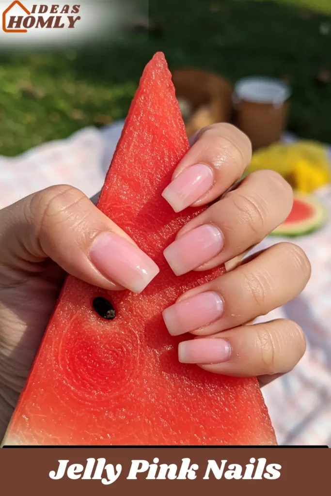 Jelly Pink Nails