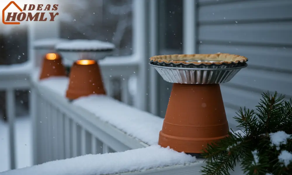 Light Bulb De-Icer with Pie Tin