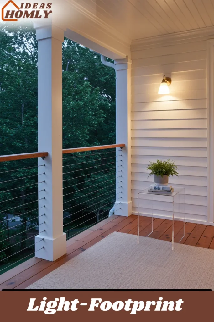 Light-Footprint Design In Porch