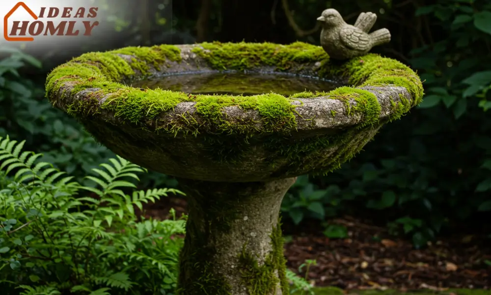 Living Moss Bird Bath