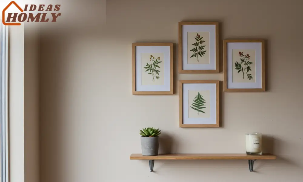 Mini Gallery Wall Accent Corner In Small Sunroom