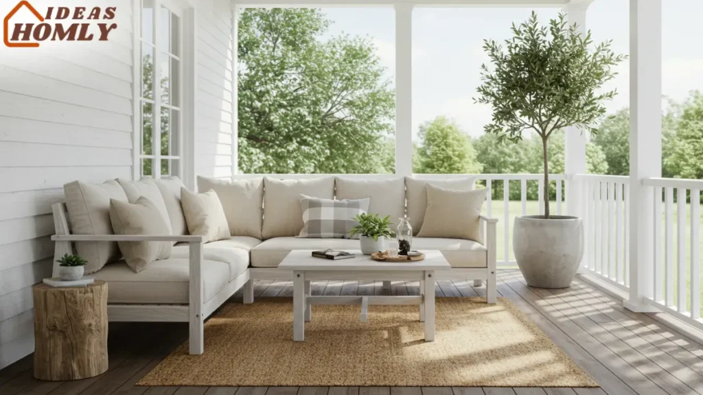 Minimalist Chic In Small Apartment Porch