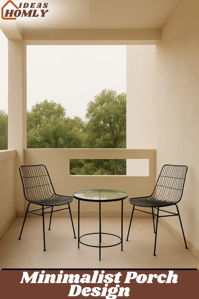 Minimalist Porch Design