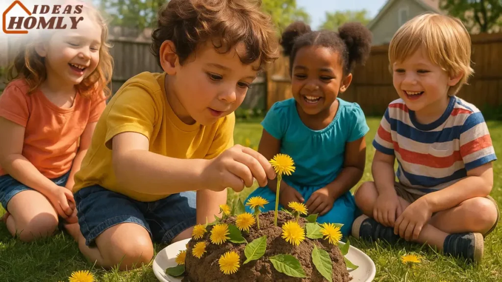 Mud Cupcakes and Birthday Cakes In Mud Kitchen