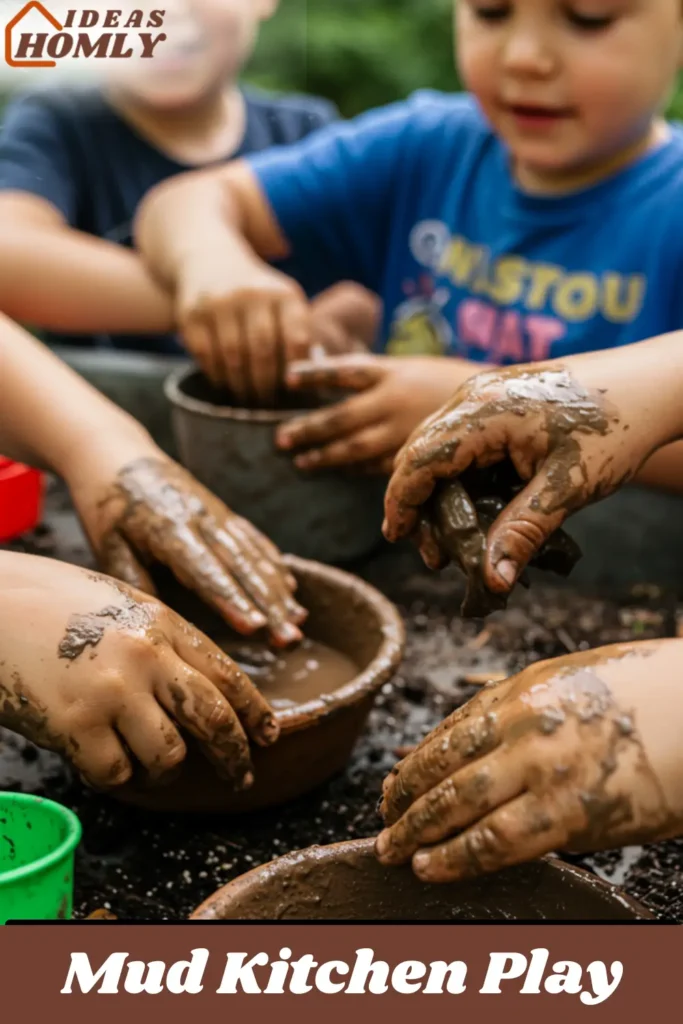Mud Kitchen Play Ideas and benefits