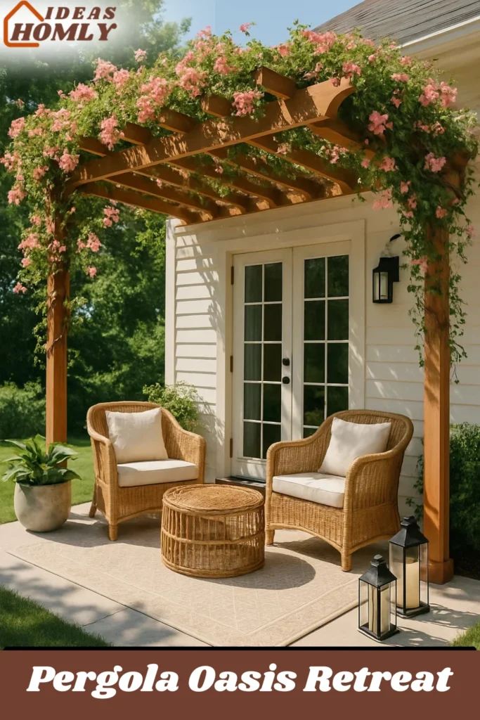 Pergola Oasis Retreat In Back Porch
