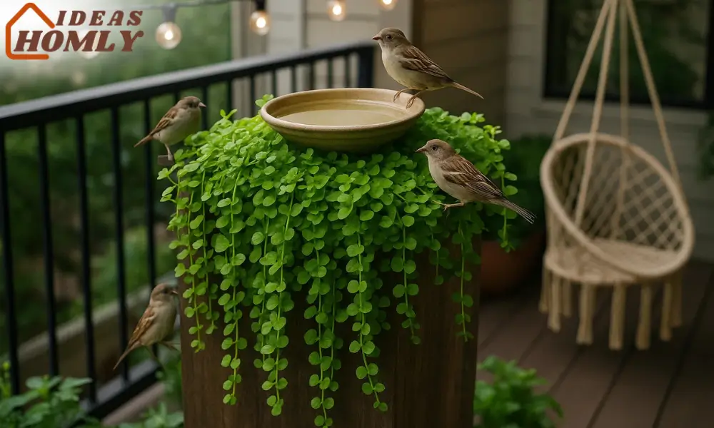Planter Hybrid Bird Bath with Greenery
