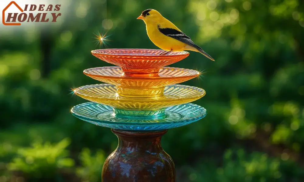 Rainbow Glass Plate Tower