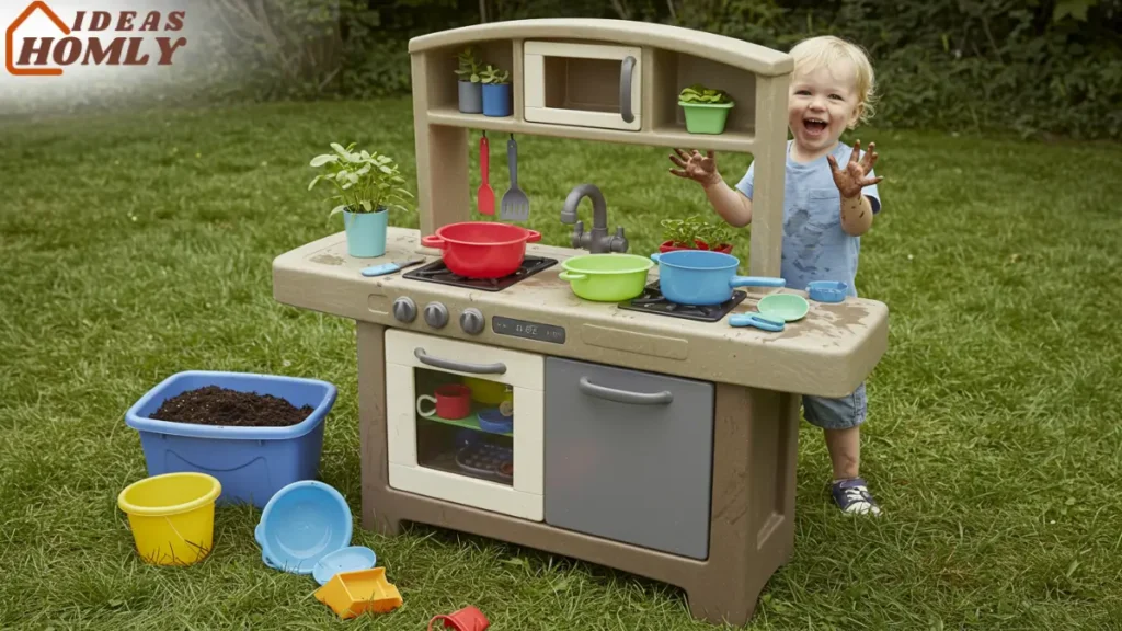 Repurposed Plastic Play Kitchen (Outdoor Conversion)
