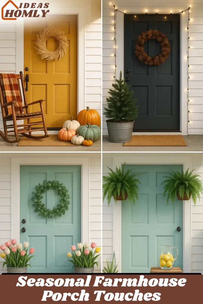 Seasonal Farmhouse Porch Touches