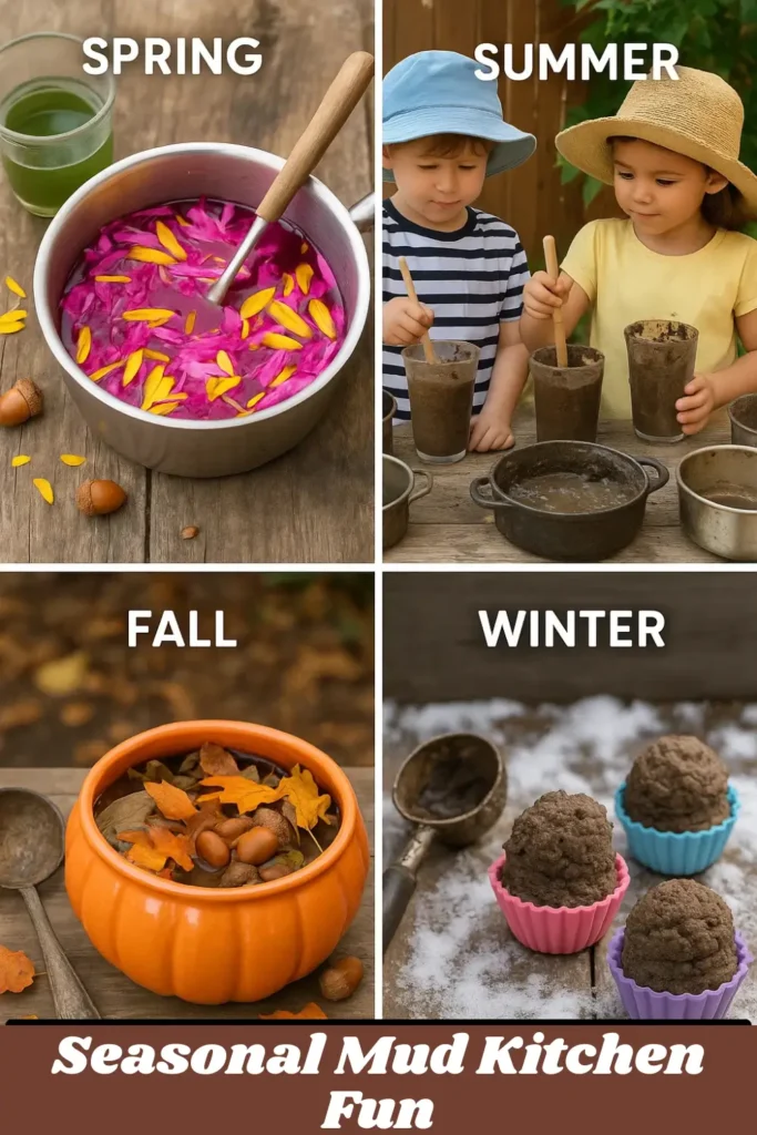 Seasonal Mud Kitchen Fun