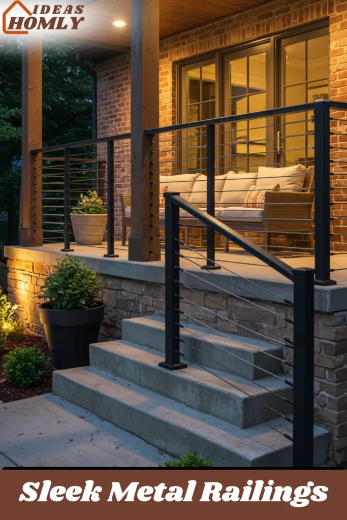 Sleek Metal Railings