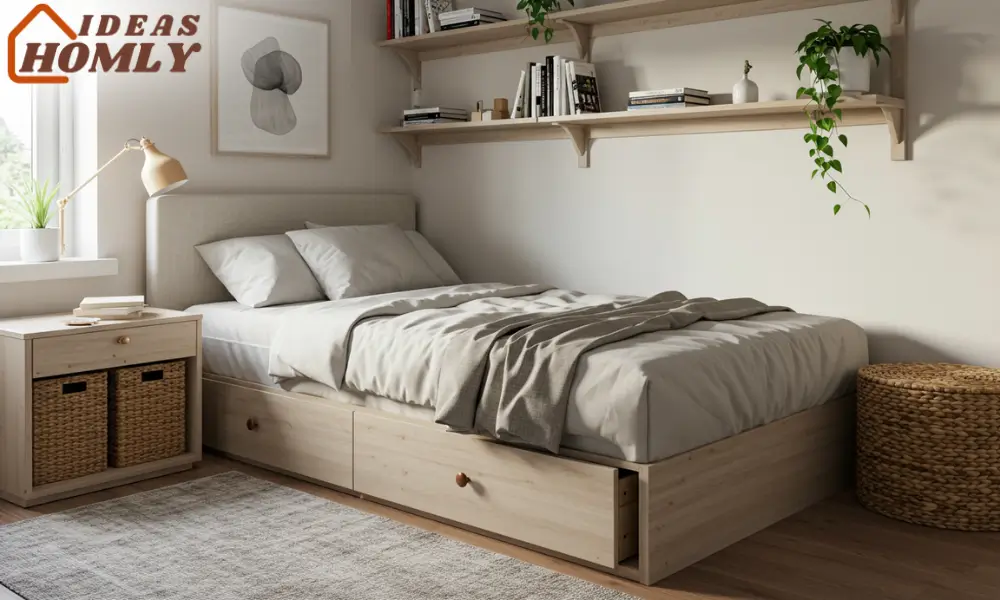Smart Storage in a Stylish Bedroom