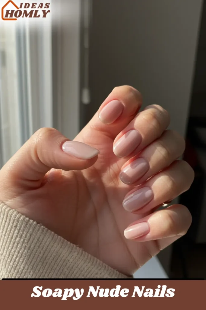 Soapy Nude Nails