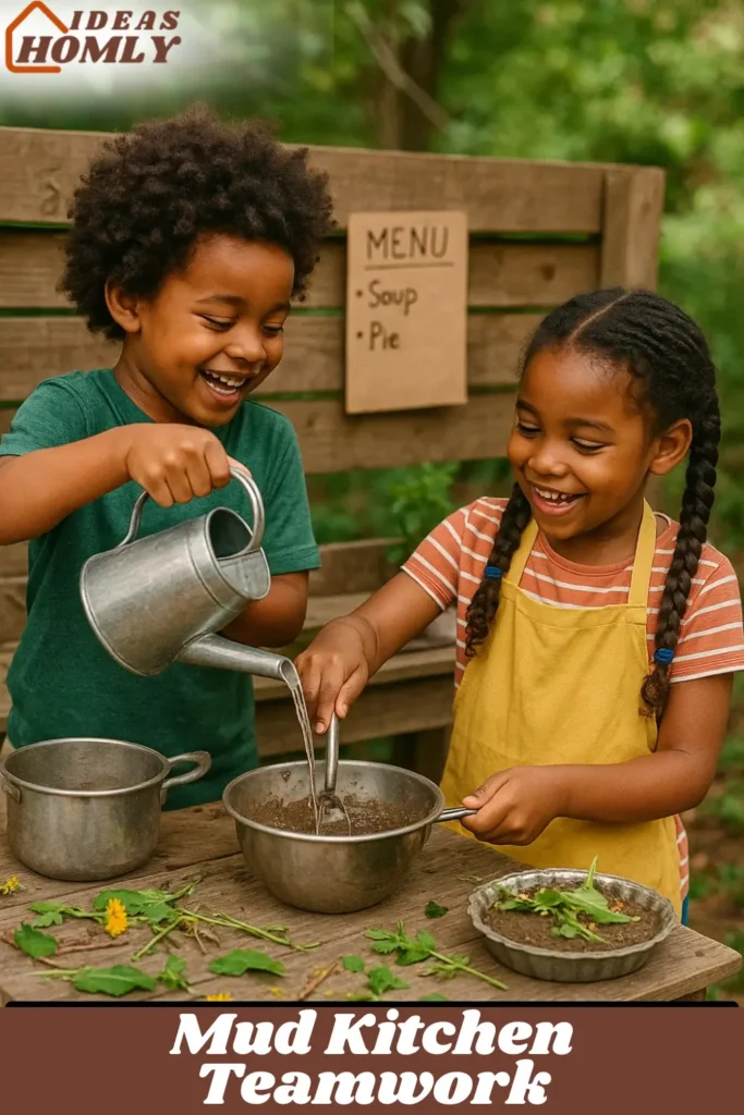 Social-Emotional Growth Of Kids In Mud Kitchen