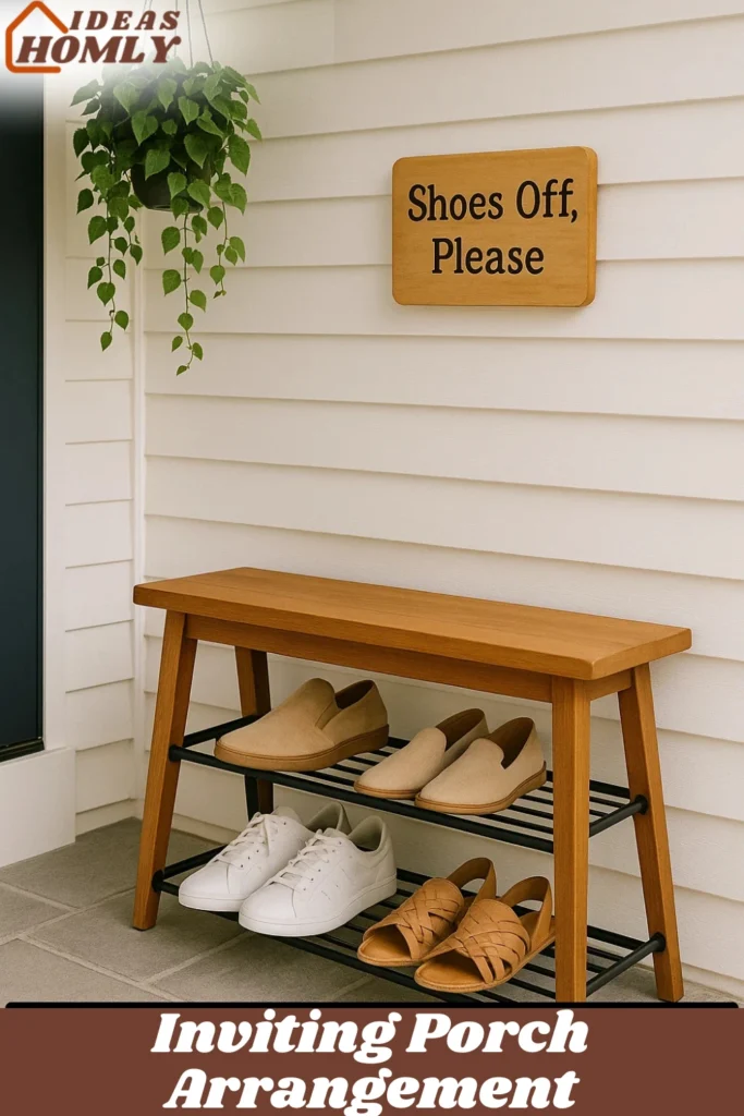 Stylish Shoe Rack or Organizer Ideas For Porch decoration