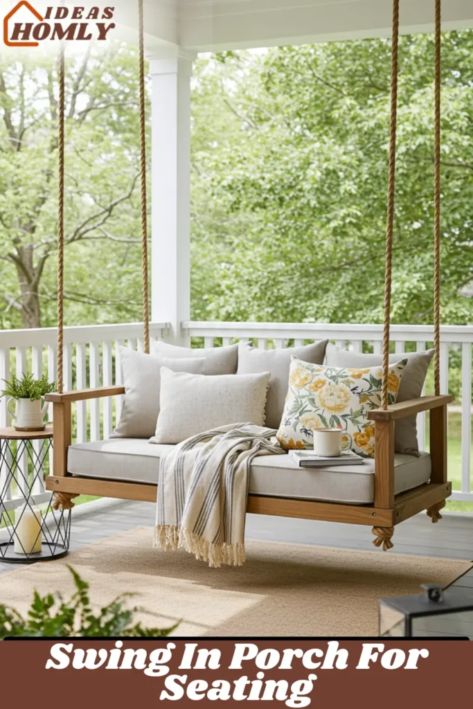 Swing into Relaxation with a Porch Swing or Daybed