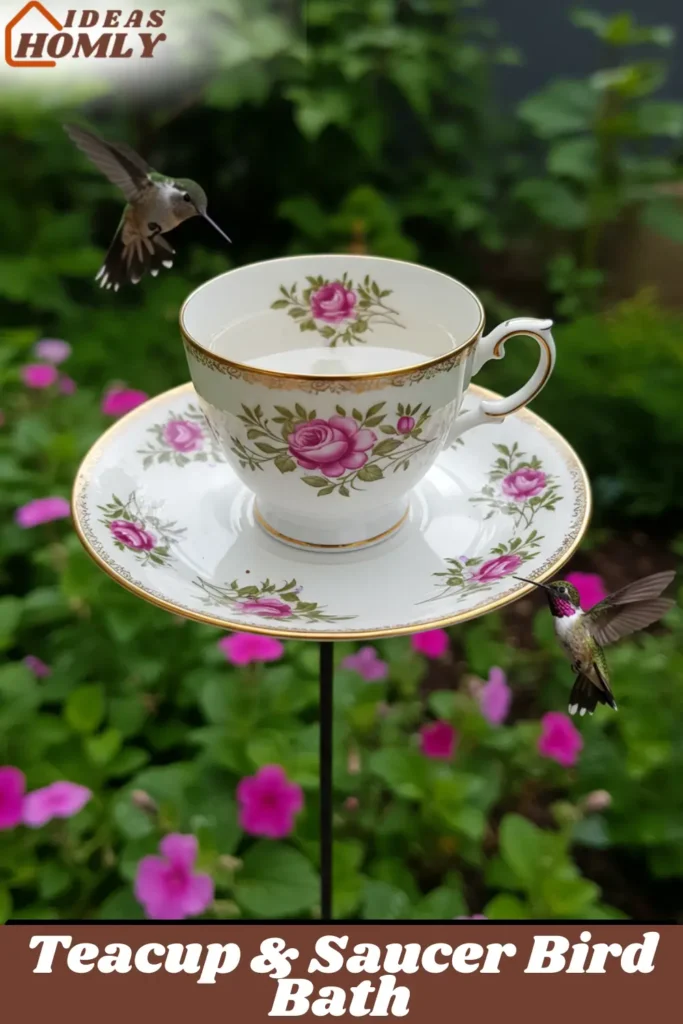 Teacup & Saucer Bird Bath