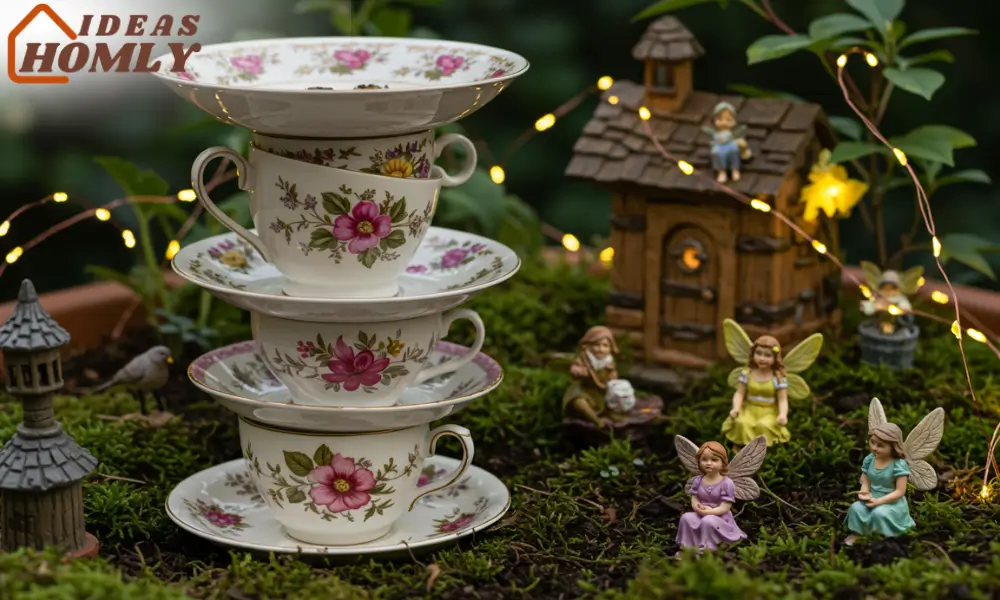 Teacup Stack Fairy Bath