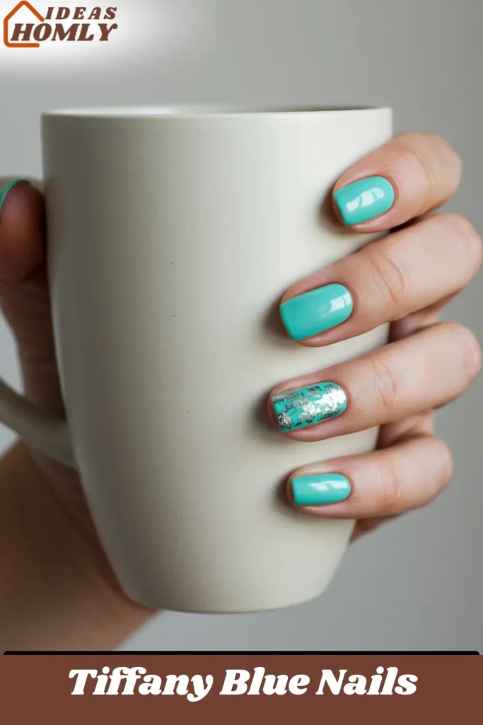 Tiffany Blue Nails