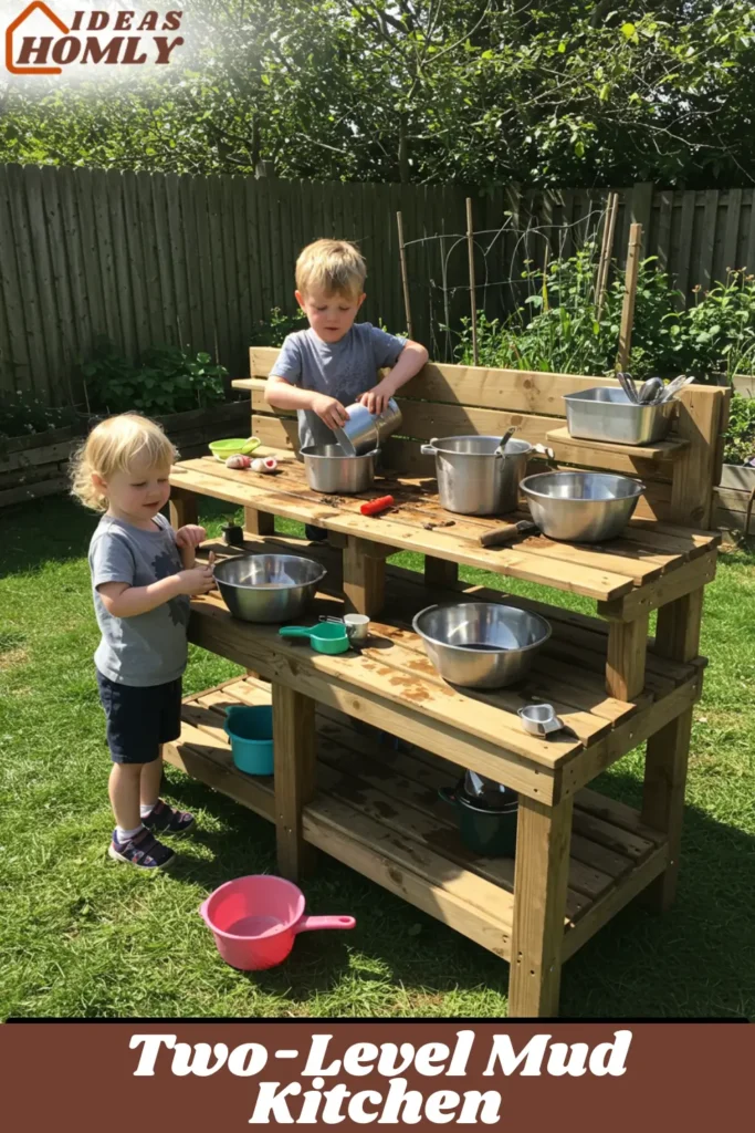 Two-Level Mud Kitchen