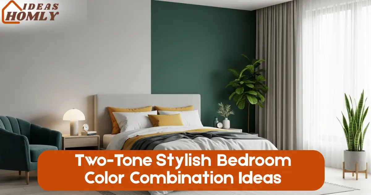 Two-Tone Stylish Bedroom Color Combination Ideas