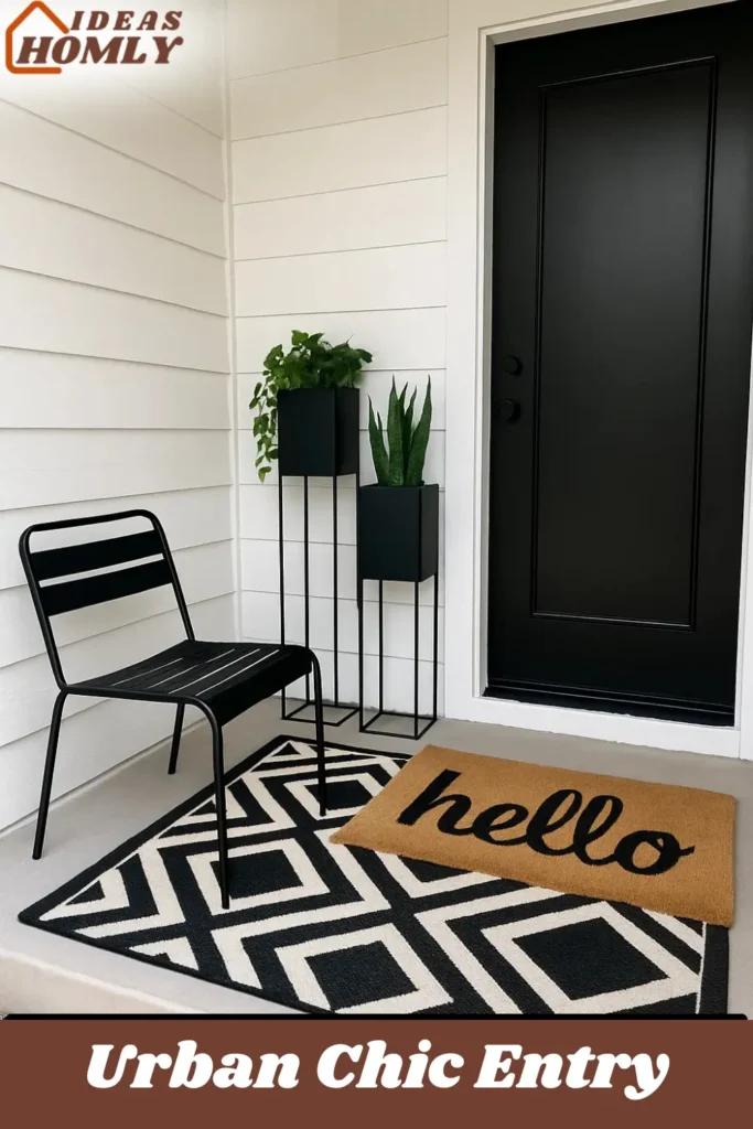 Urban Chic Entry In Porch